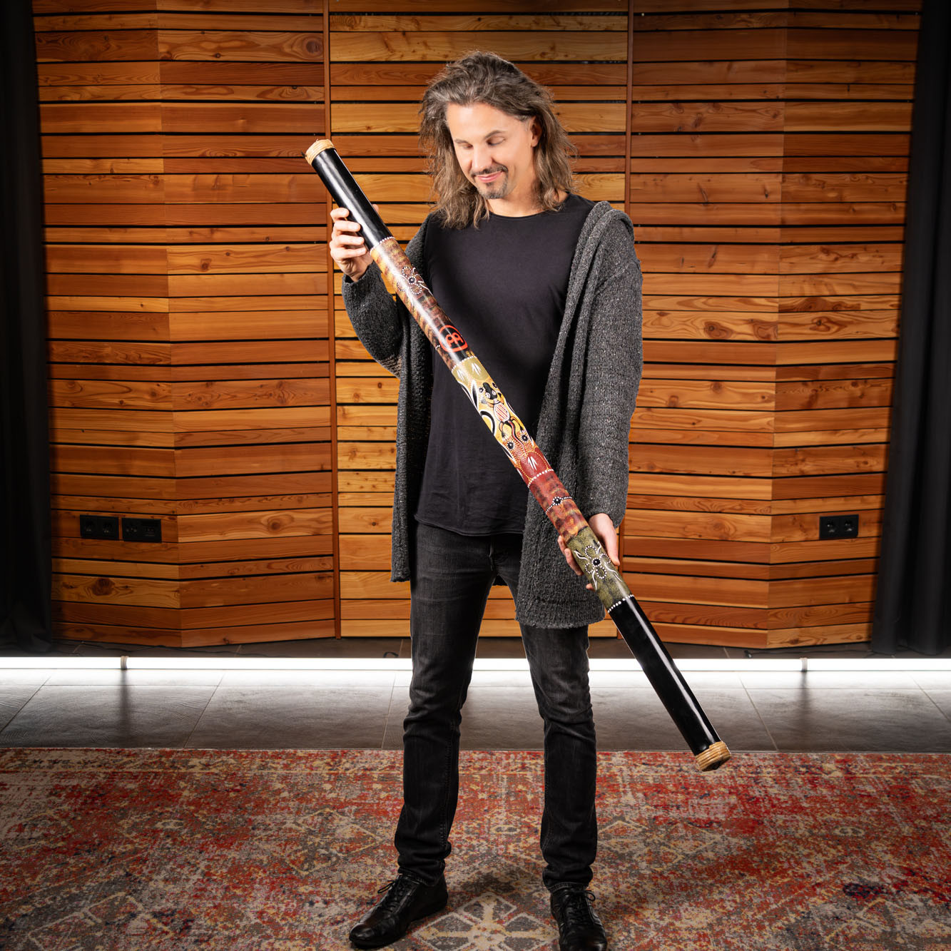 MEINL Percussion Wood Series Rainstick - 60" (RS1BK-XXL)