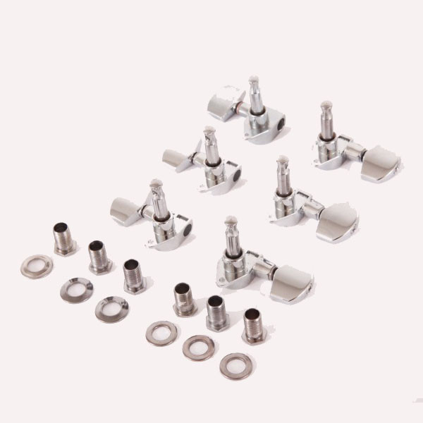 IBANEZ acoustic guitar machine head tuner set - 3 x left/3 x right in chrome (5AMH15C)