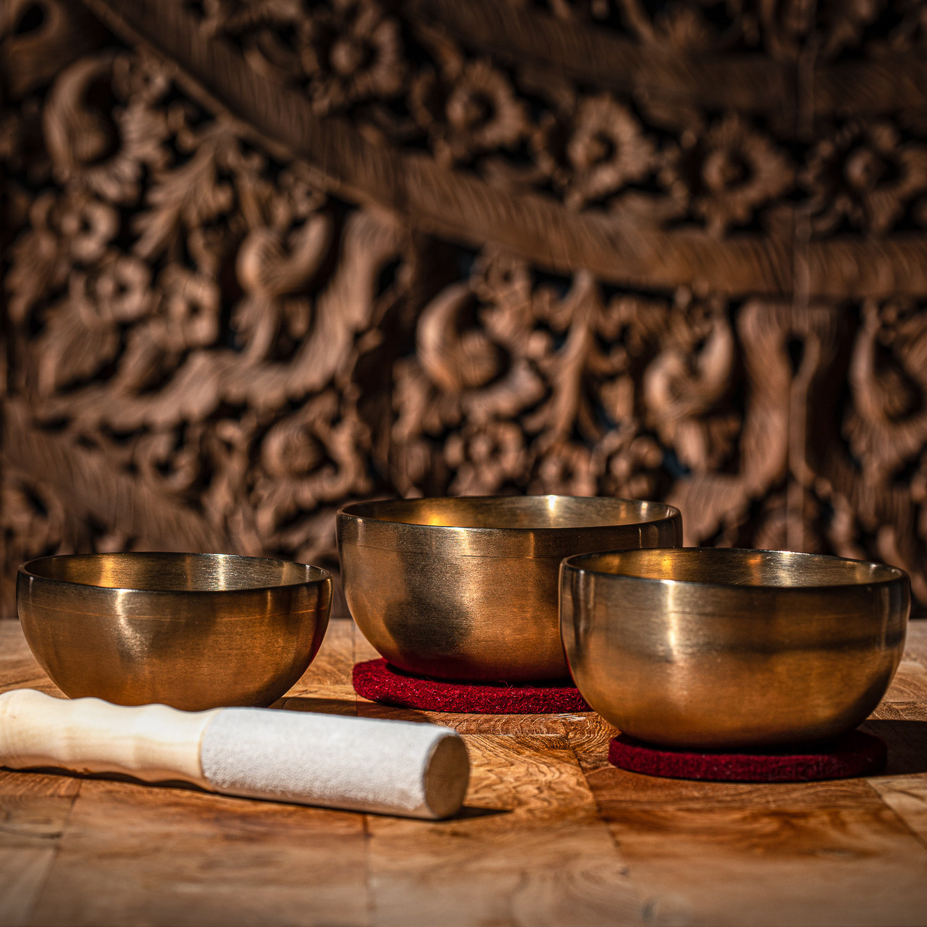 Meinl Sonic Energy 3-teiliges Universal Series Singing Bowl Set - 400/500/600g (SB-U-1500)