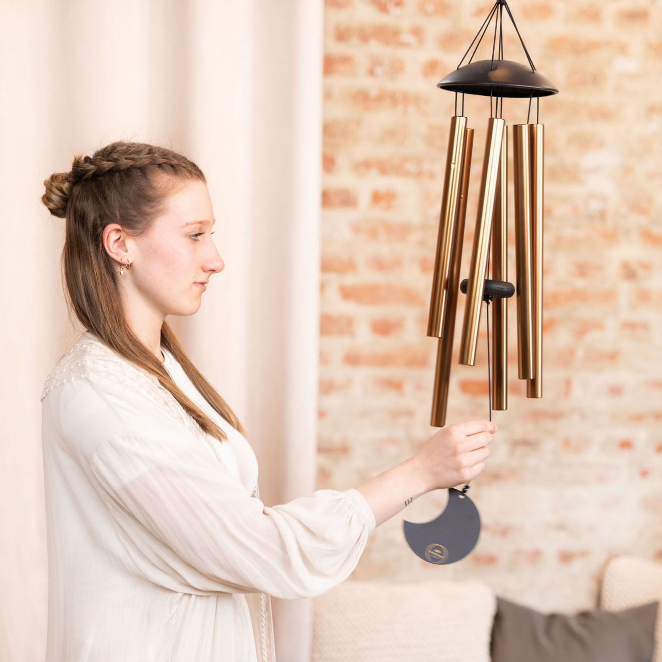 Meinl Sonic Energy Moon Meditation Chime 32"/80 cm - 432 Hz - Round Arch/Bronze
 (MMC32B)