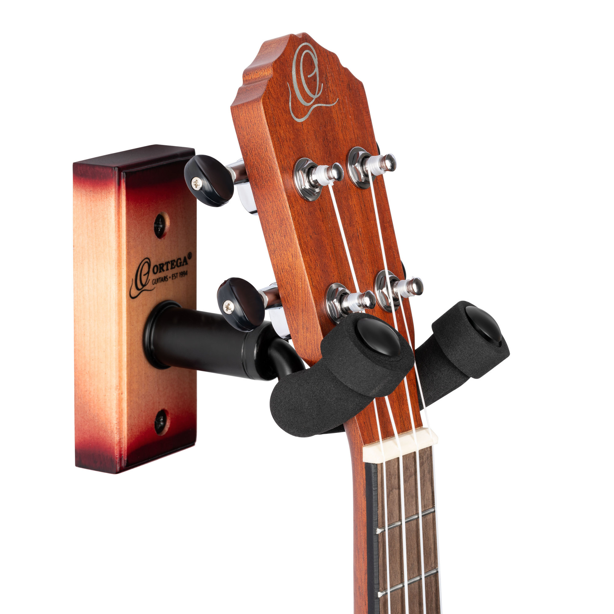 ORTEGA Ukulele Wall Hanger - Cherry Sunburst (OUH-1CSB)