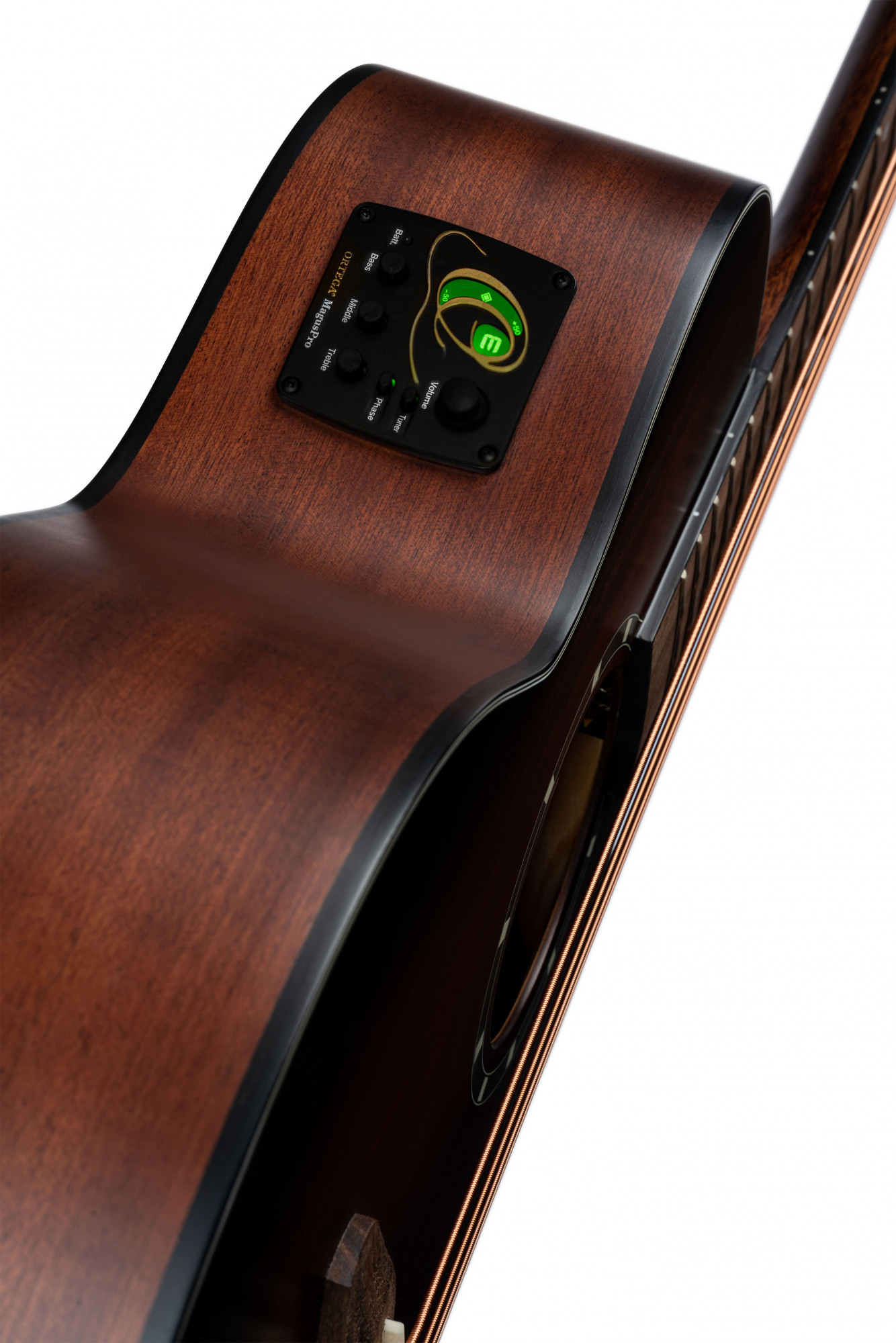 ORTEGA Deep Series 7 Medium Scale Acoustic Bass 4 String - Spruce / Mahogany Bourbon Fade (D7CE-BFT-4)