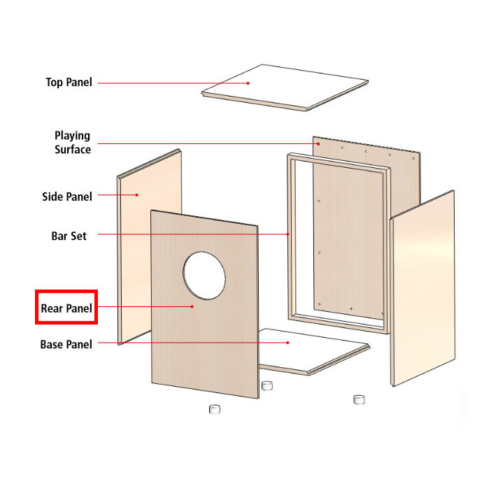 MEINL Percussion - Rückseite My own cajon (MYO-SPARE-02)