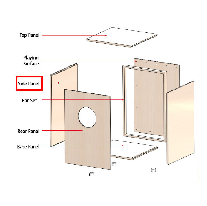 MEINL Percussion - Seitenteile My own cajon, 2 stück (MYO-SPARE-04)