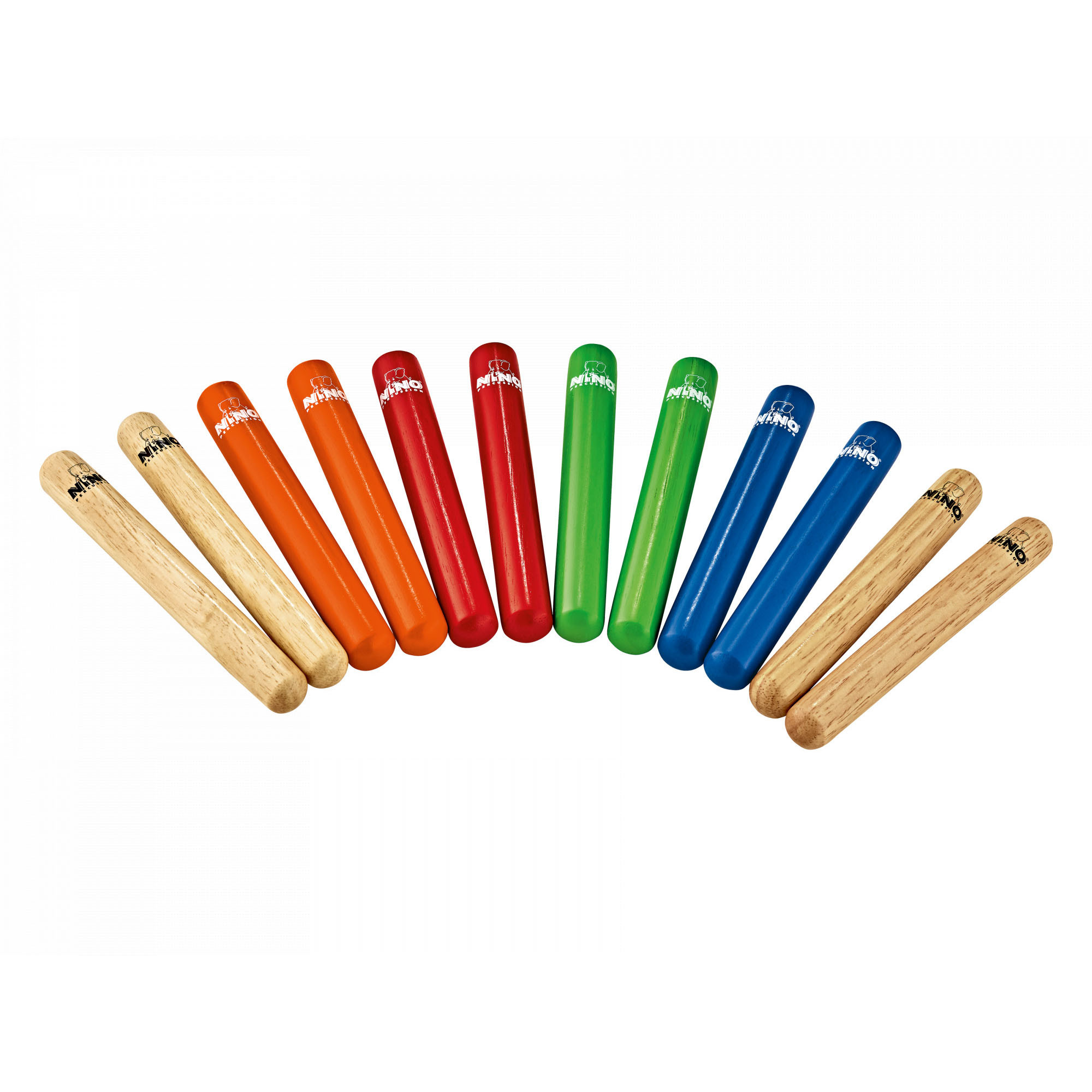 NINO Percussion Wood Claves Pack (NINO502-MC)
