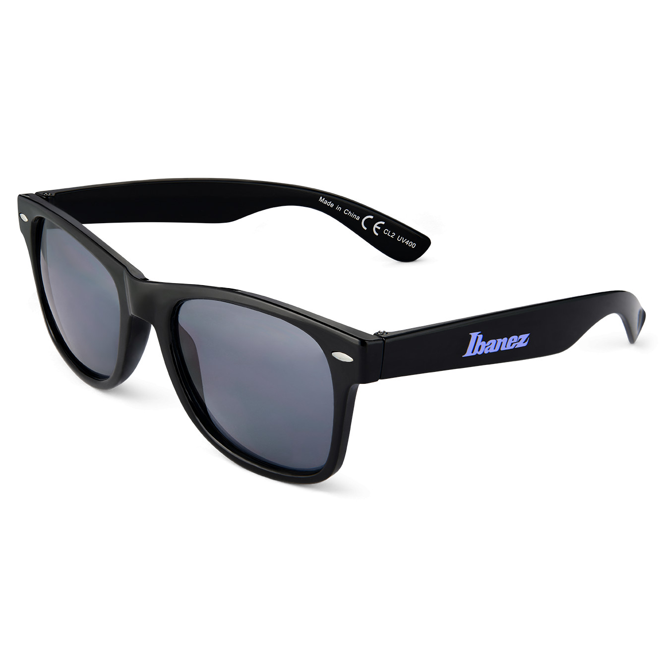 IBANEZ Sonnenbrille schwarz mit lila Logo (IBZ-SUNGL-PU)