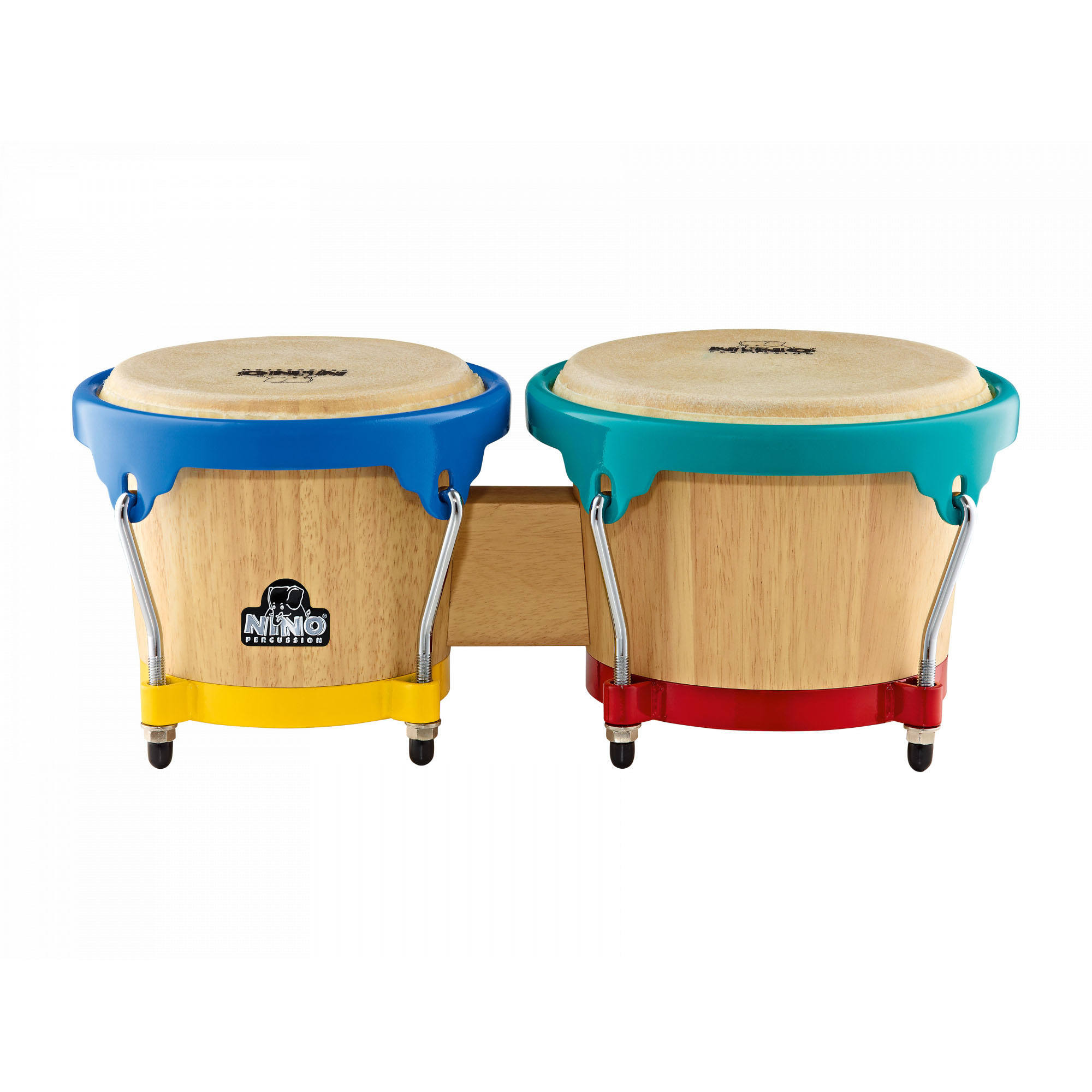 NINO Percussion Wood Bongo - 6 1/2" & 7 1/2" (NINO3NT-HK)