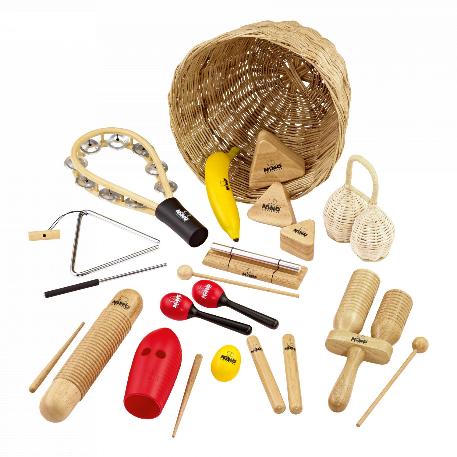 NINO Percussion Rhythmussortiment - 15 teilig (NINOSET515)