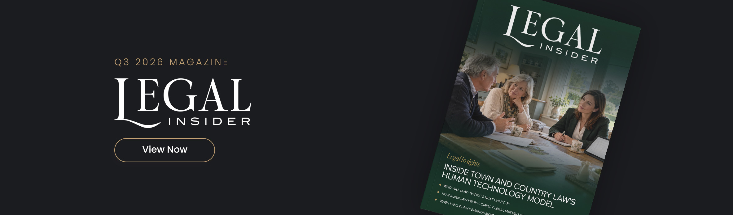Legal Insider Magazine - Quarterly Edition Banner