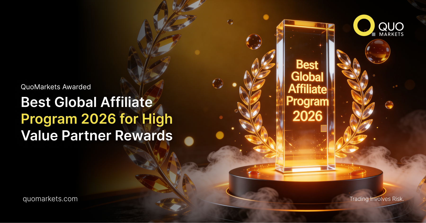 Best Global Affiliate Program 2026: QuoMarkets Recognized for Industry- Leading Partner Rewards