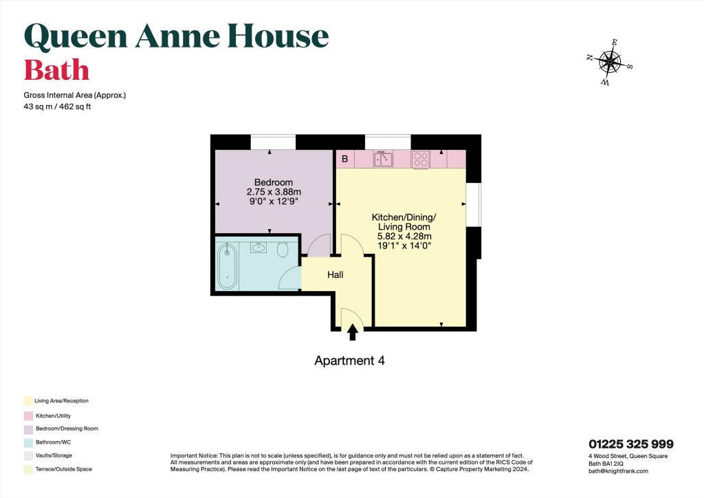 Additional image 5 of Apartment 4, Queen Anne House, Charlotte Street, Bath, Somerset, BA1
