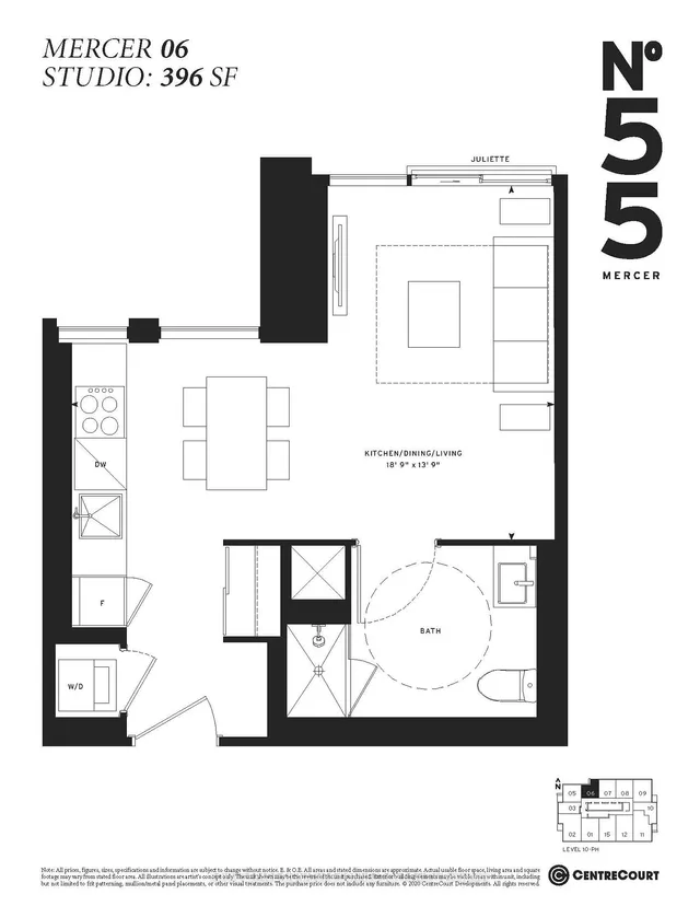 Additional image 14 of 55 Mercer St Unit 1606