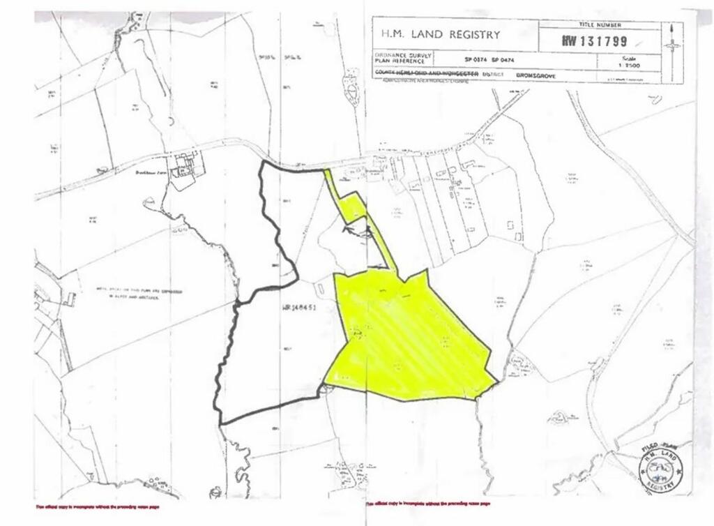 Additional image 2 of Land at Stone House Lane, Hopwood, B48 7BD