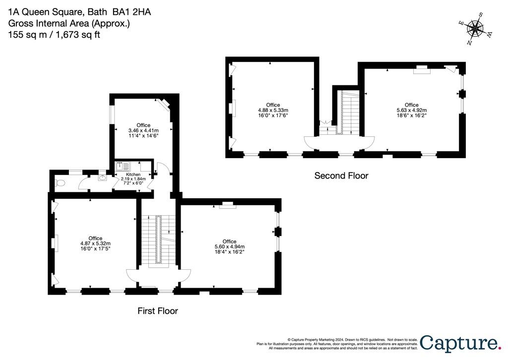 Additional image 3 of First And Second Floors , 1A Queen Square, Bath, Bath and North East Somerset, BA1 2HA