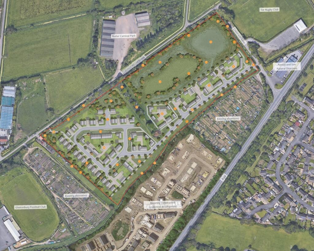 Additional image 10 of Site for 90 dwellings off Lowerside Lane, with outline planning consent, Glastonbury, BA6