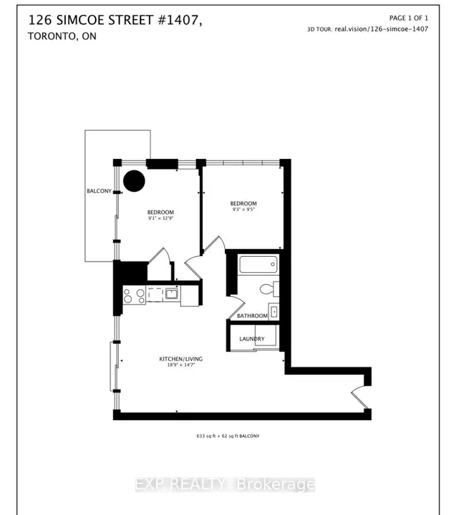 Additional image 31 of 126 Simcoe St Unit 1407