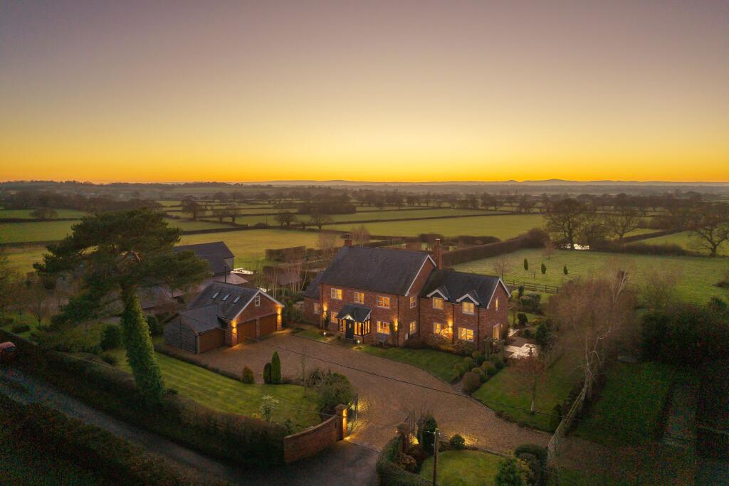 Bespoke Great Barrow home with a 2.2 acre plot