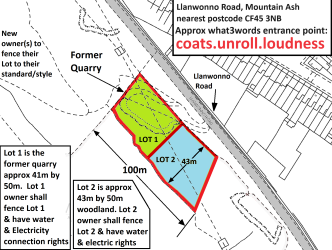 Additional image 2 of Lot 2 Land adjacent to Llanwanno Road, Mountain Ash, CF45 3NB