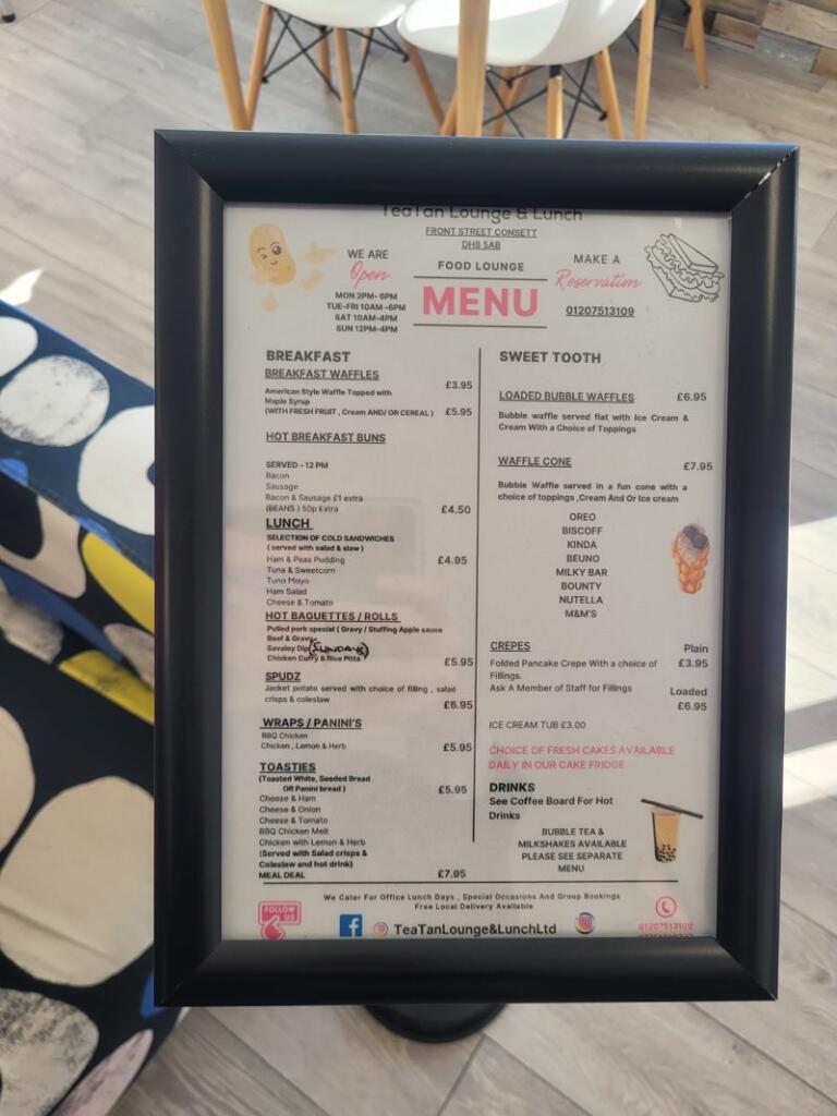 Additional image 10 of TeaTan Lounge & Lunch, Old Post Office Buildings, Front Street, Consett