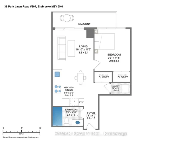 Additional image 7 of 36 Park Lawn Rd Unit 607