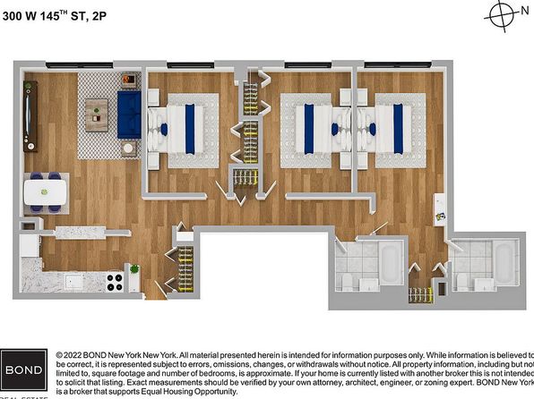 300 W 145th St APT 2P, New York, NY 10039