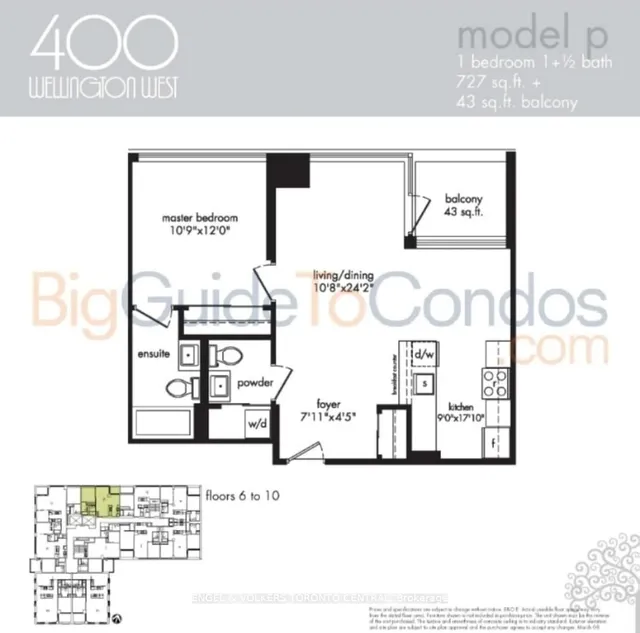 Additional image 34 of 400 Wellington St Unit 1001