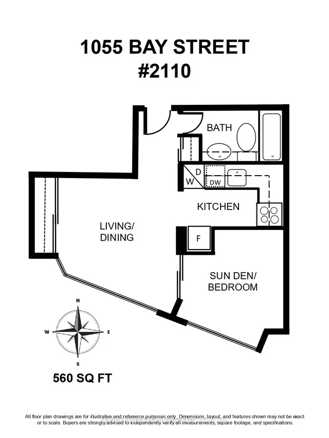 房产图片 2 - 多伦多市贝街1055号2110单元