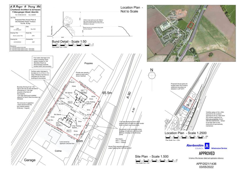 Property image for Plot 2, Land To North East Of 3, Old Aberdeen Road, Fordoun, AB30