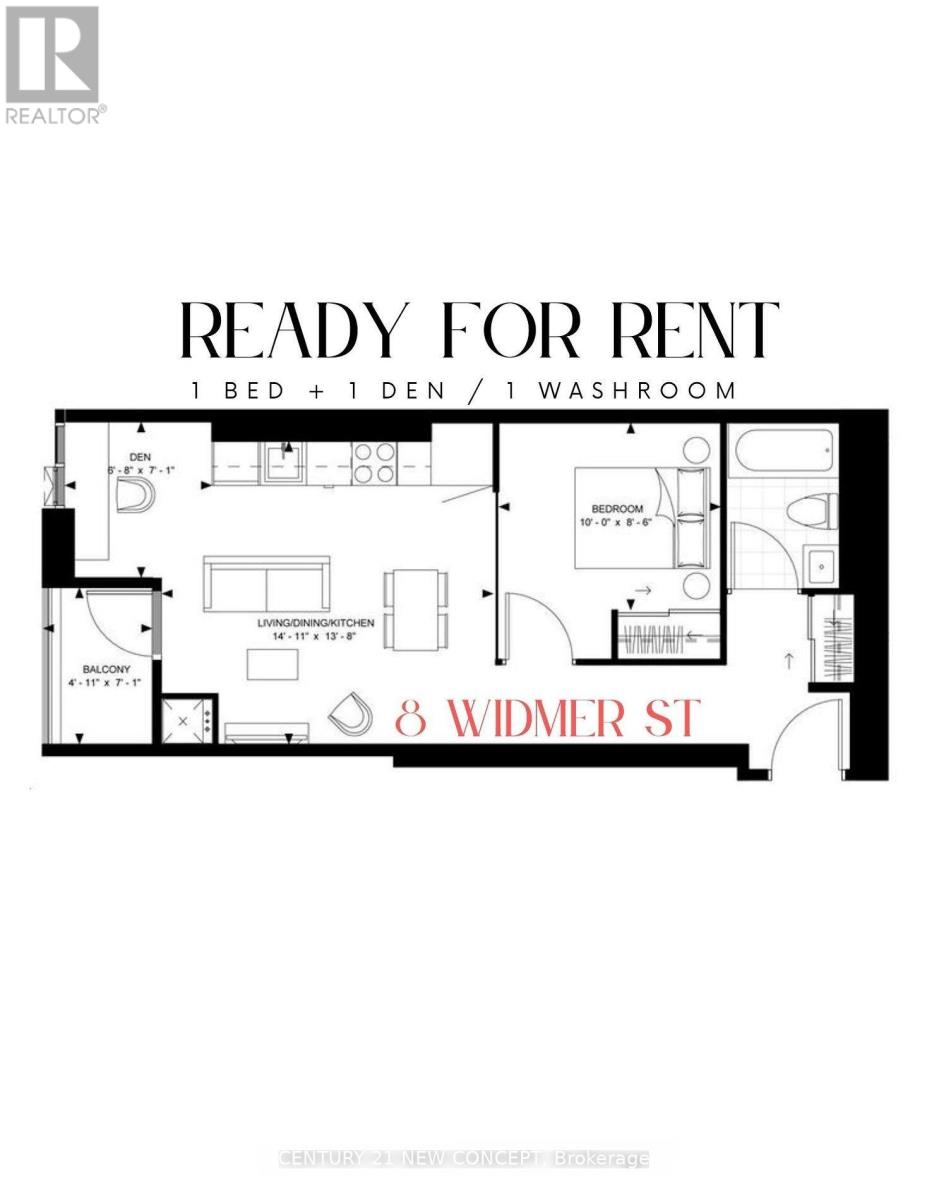 1101 - 8 WIDMER STREET|Toronto (Waterfront Communities), Ontario M5V0W6