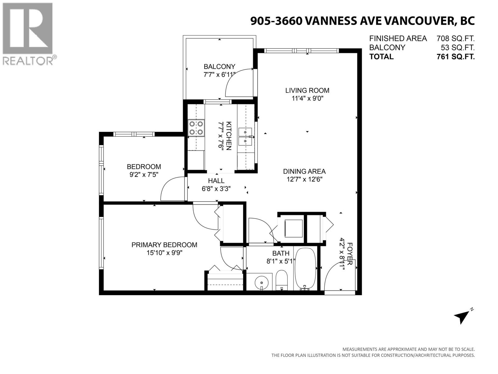 905 3660 VANNESS AVENUE|Vancouver, British Columbia V5R6H8