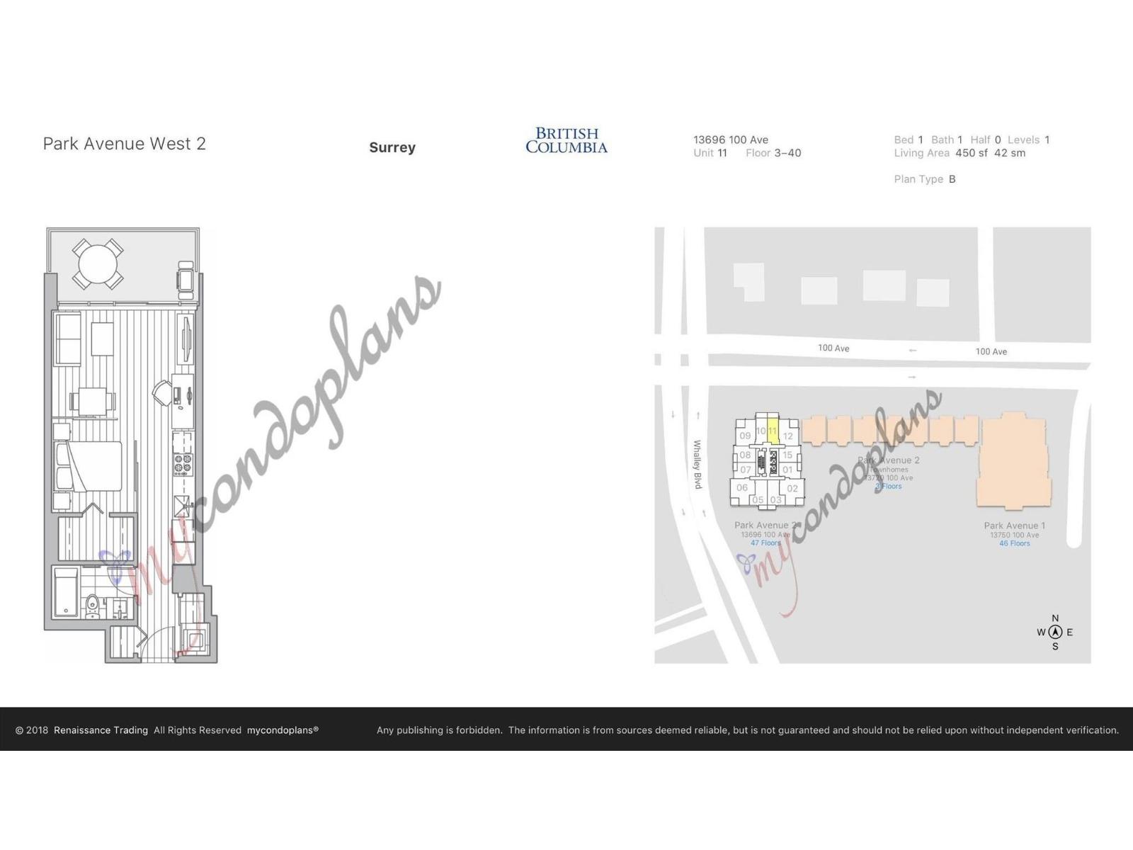 1811 13696 100 AVENUE|Surrey, British Columbia V3T0L5