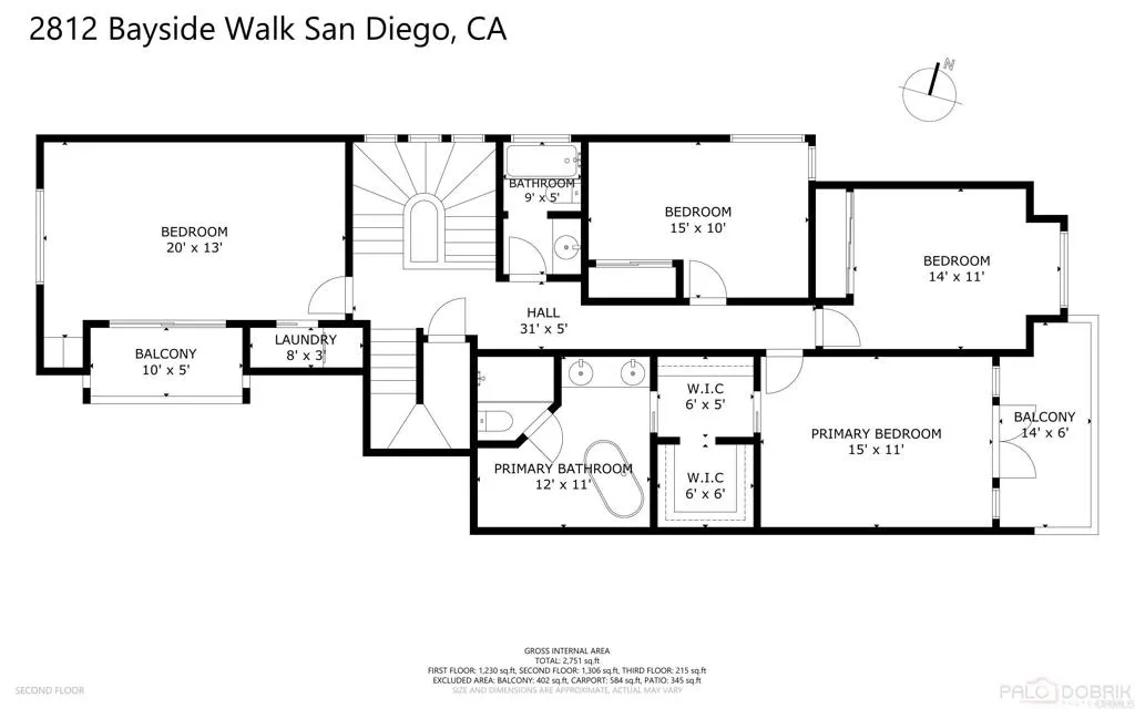 Additional image 120 of 2812 Bayside Walk, San Diego, CA 92109