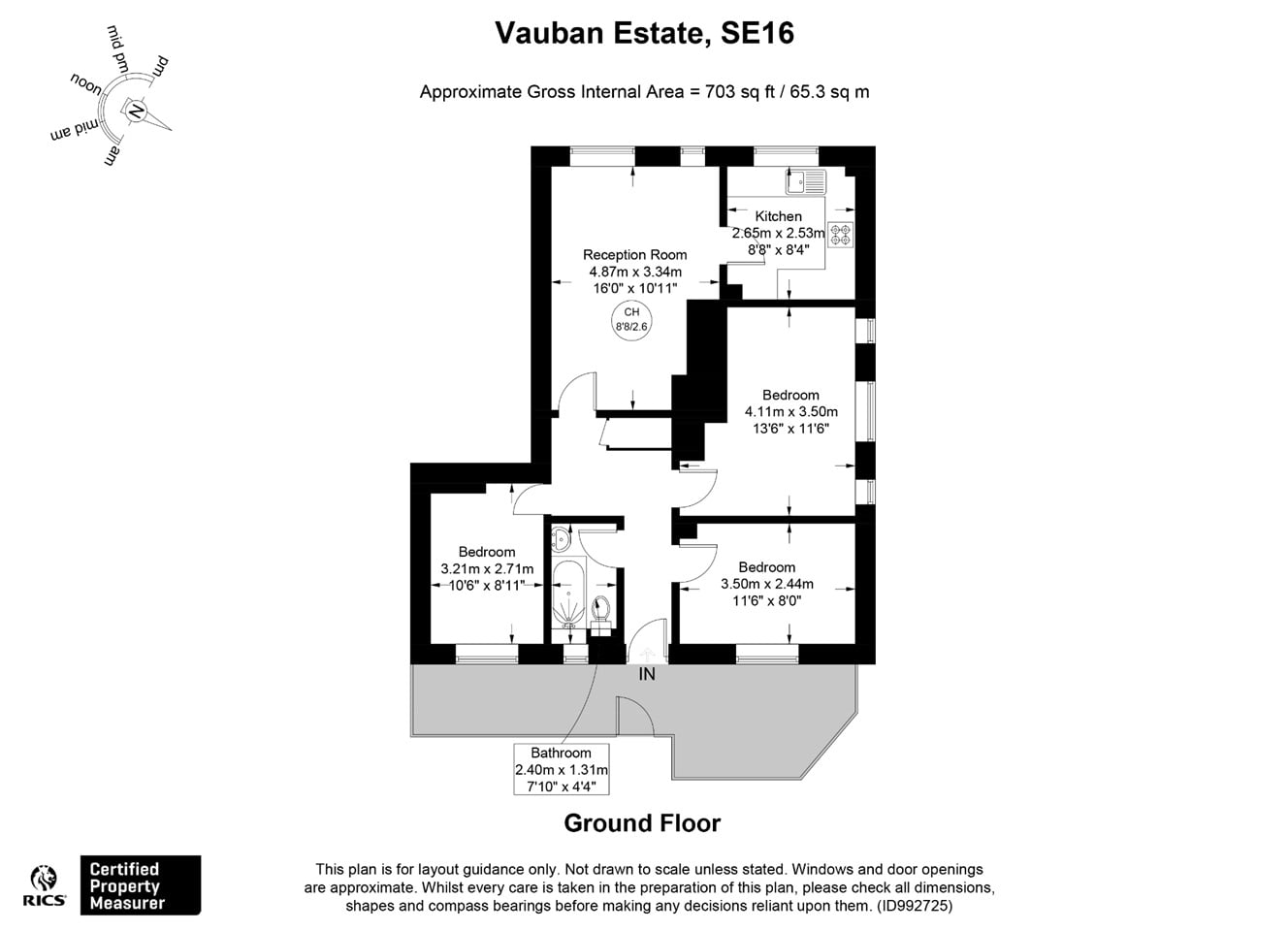Additional image 8 of 3 Bed Flat, Vauban Estate, SE16, N1 7GU