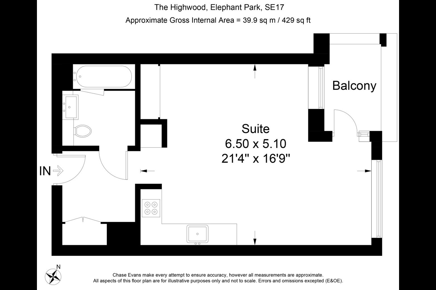 Additional image 8 of Studio Flat, Hurlock Heights, SE17, N1 7GU
