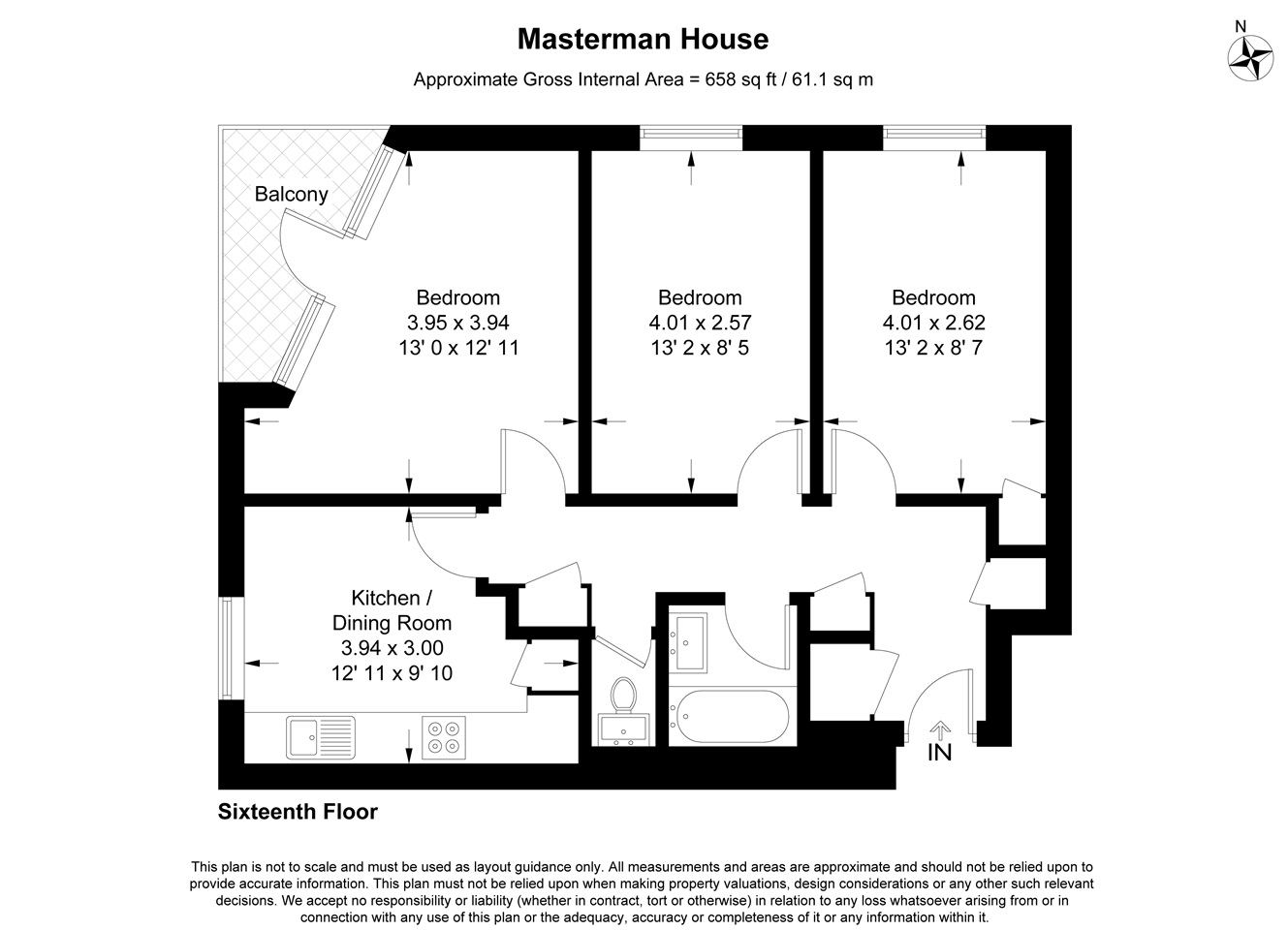 Additional image 7 of Room in a Shared Flat, Masterman House, SE5, N1 7GU