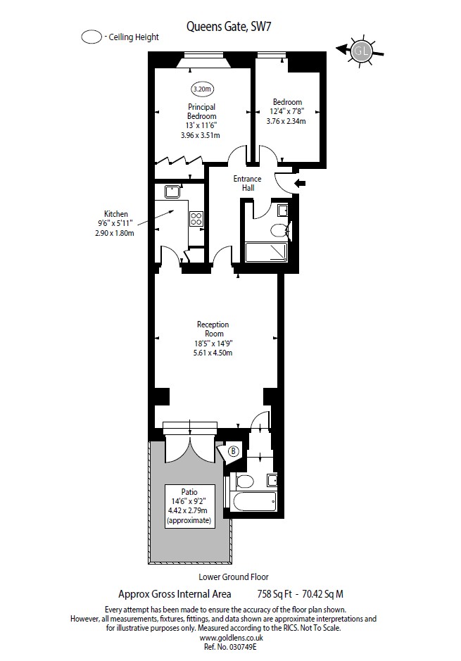 Additional image 16 of 2 Bed Flat, Queens Gate, SW7, N1 7GU