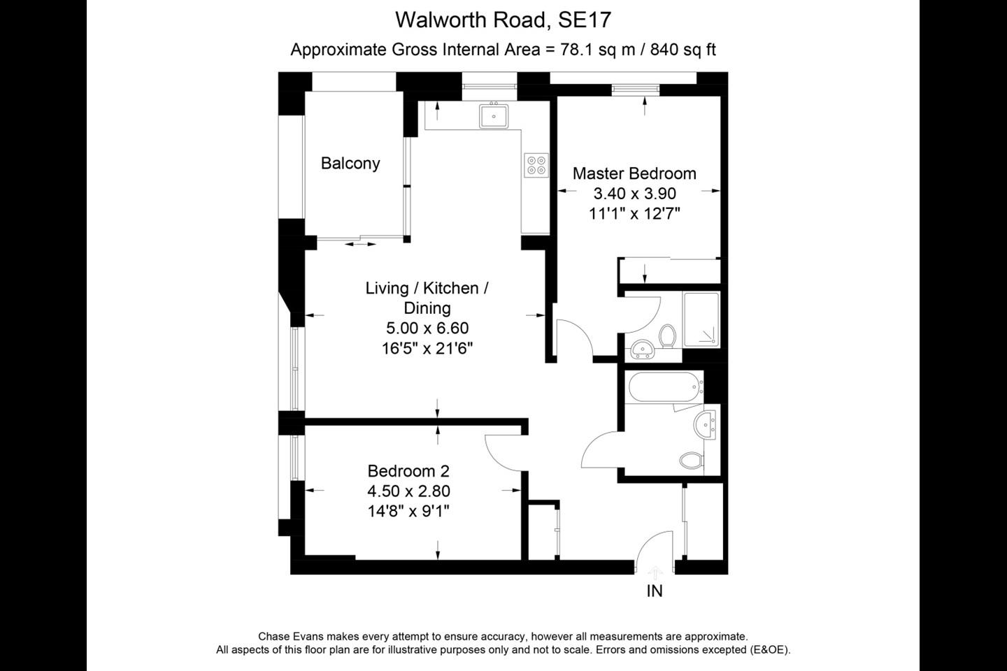 Additional image 10 of 2 Bed Flat, Walton Heights, SE17, N1 7GU