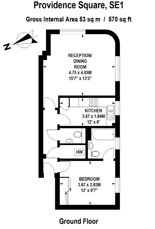 Additional image 7 of 1 Bed Flat, Providence Square, SE1, N1 7GU