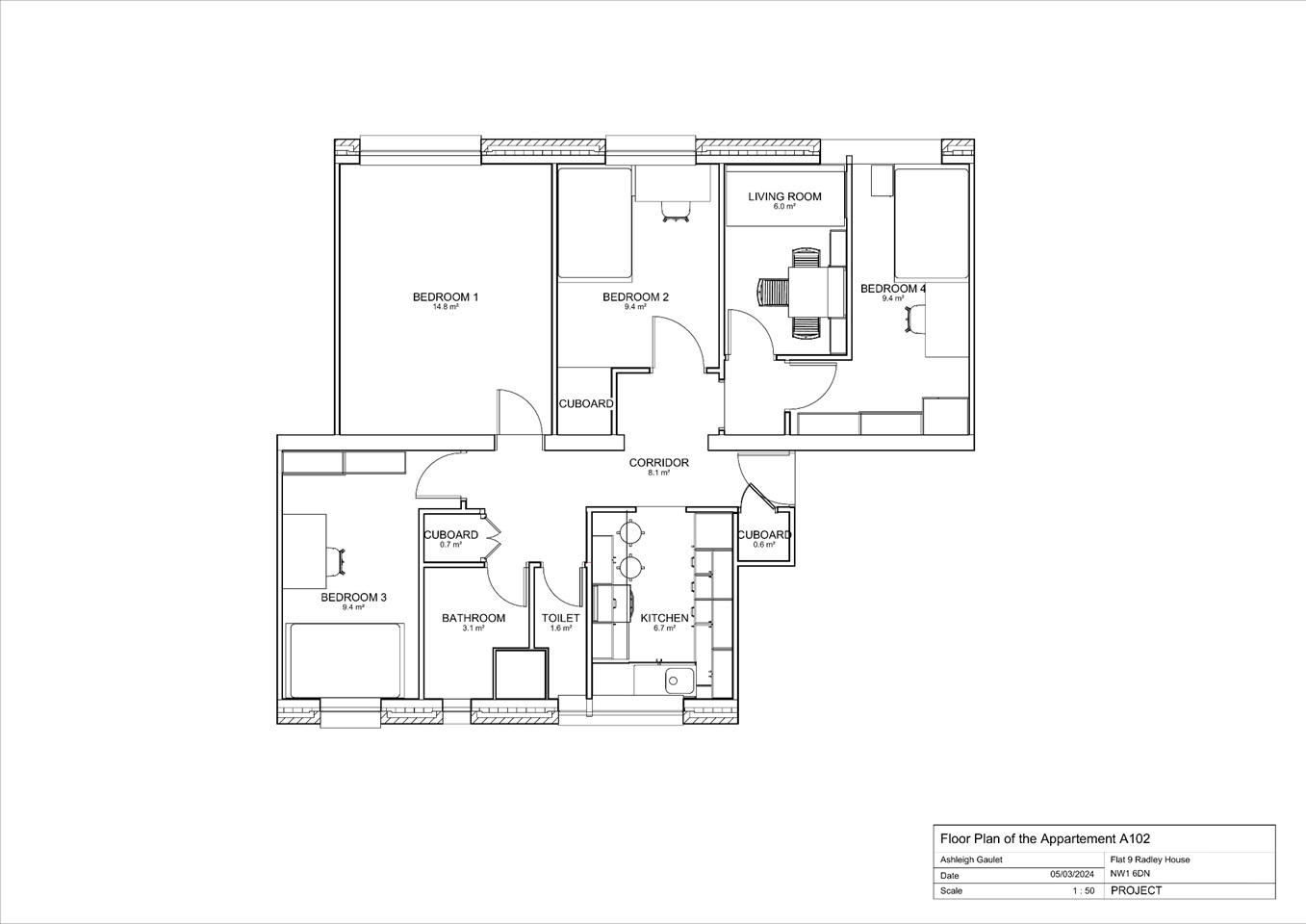 Additional image 9 of Room in a Shared Flat, Park Road, NW1, N1 7GU