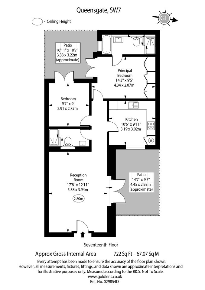 Additional image 16 of 2 Bed Flat, Queen's Gate, SW7, N1 7GU
