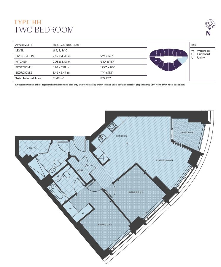Additional image 17 of 2 Bed Flat, Westmark Tower, W2, N1 7GU