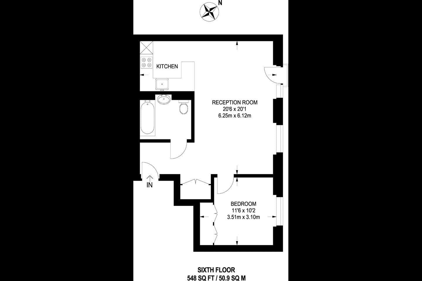 Additional image 9 of 1 Bed Flat, Ambassador Building, SW11, N1 7GU