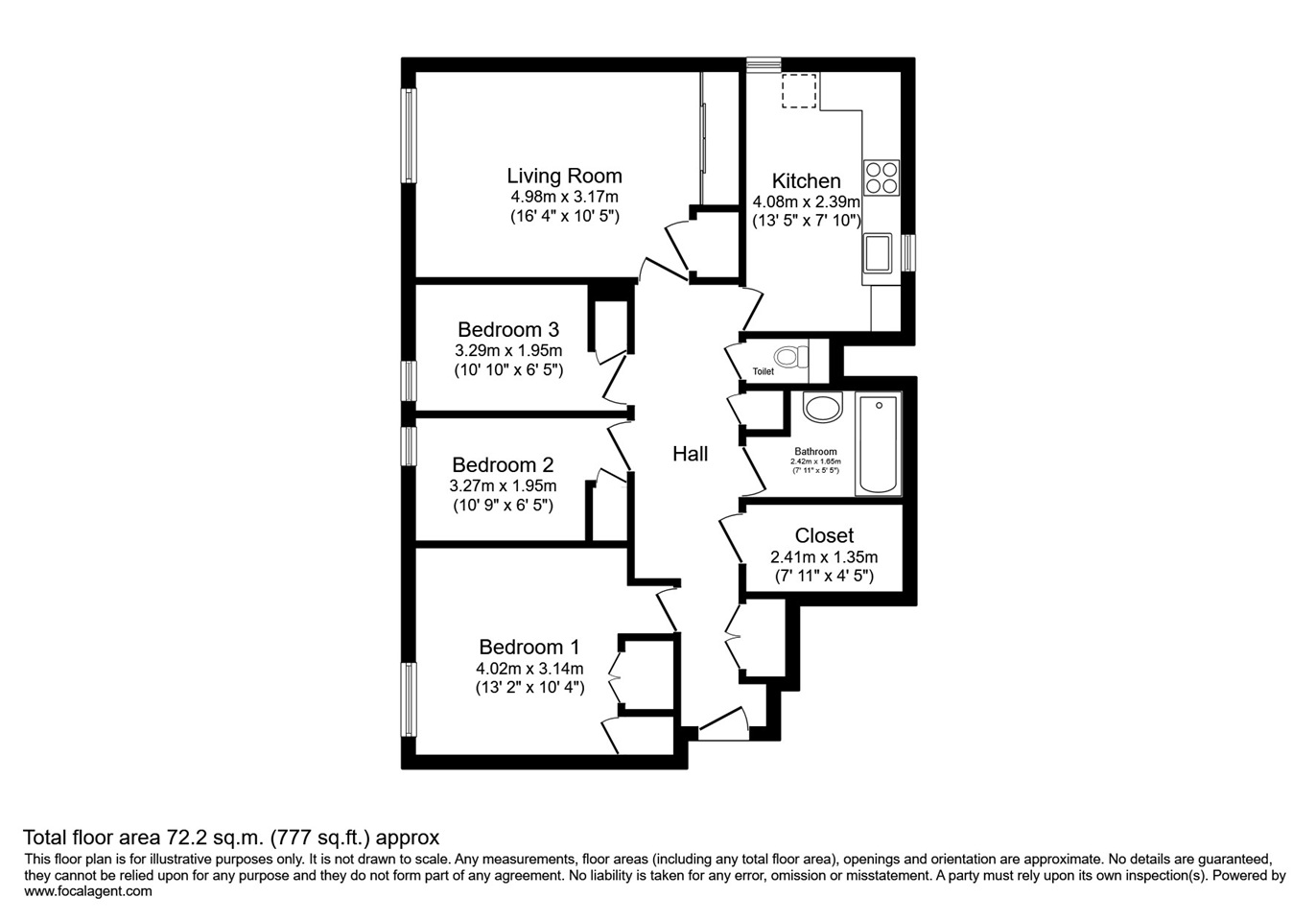 Additional image 6 of 3 Bed Flat, Ward Point, SE11, N1 7GU