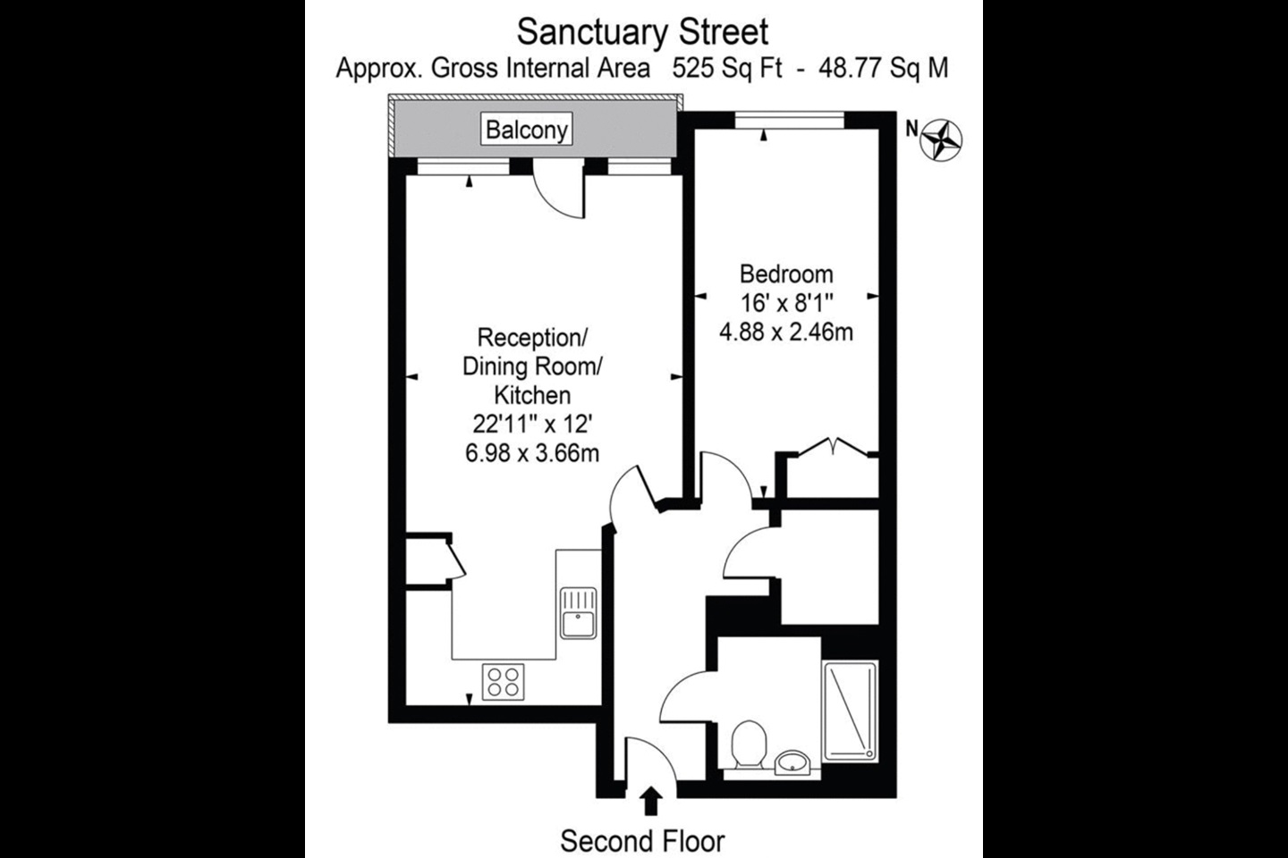 Additional image 8 of 1 Bed Flat, Sanctuary Street, SE1, N1 7GU