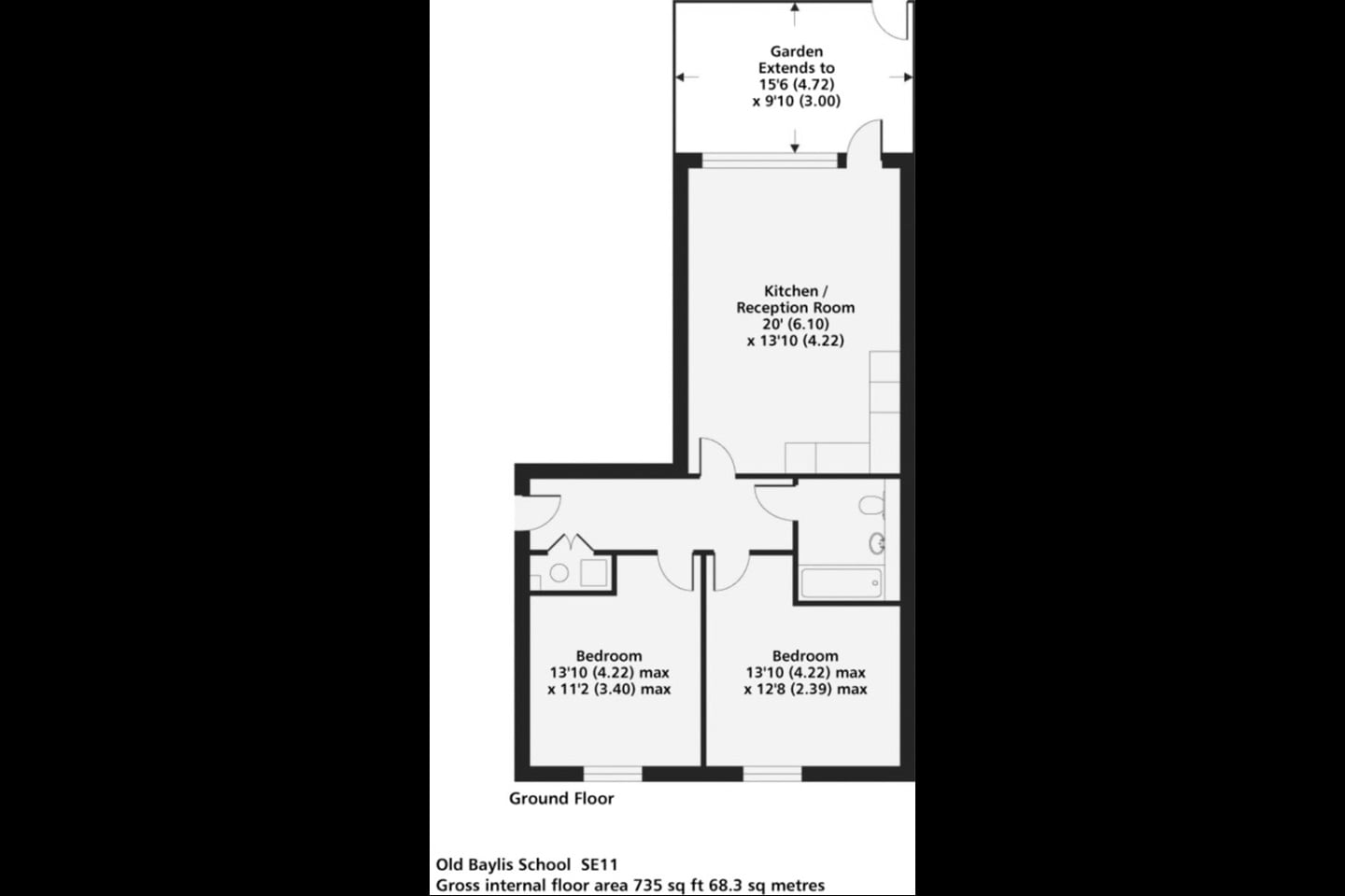 Additional image 8 of 2 Bed Flat, Cabanel Place, SE11, N1 7GU