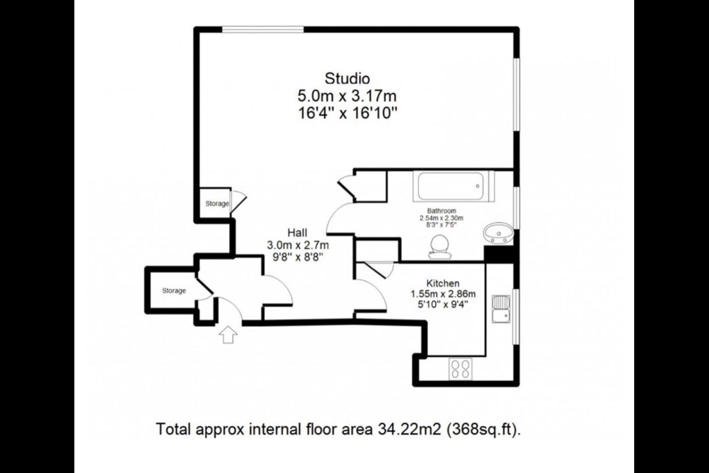 Additional image 5 of Studio Flat, Warren Court, NW1, N1 7GU