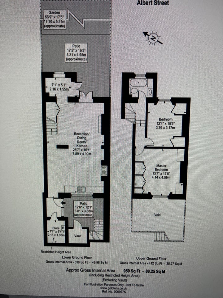 Additional image 3 of 2 Bed Maisonette, Albert Street, NW1, N1 7GU