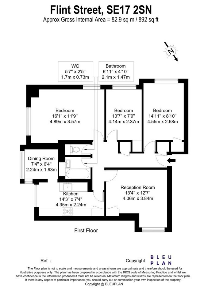 Additional image 13 of 3 Bed Flat, Naylor House, SE17, N1 7GU