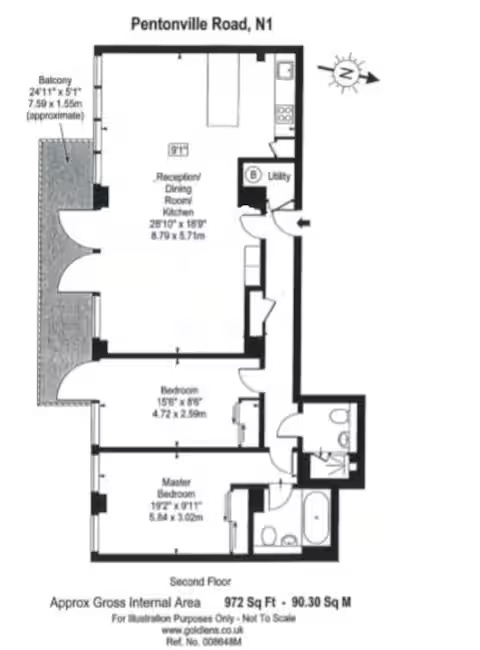 Additional image 24 of 2 Bed Flat, Pentonville Road, N1, N1 7GU
