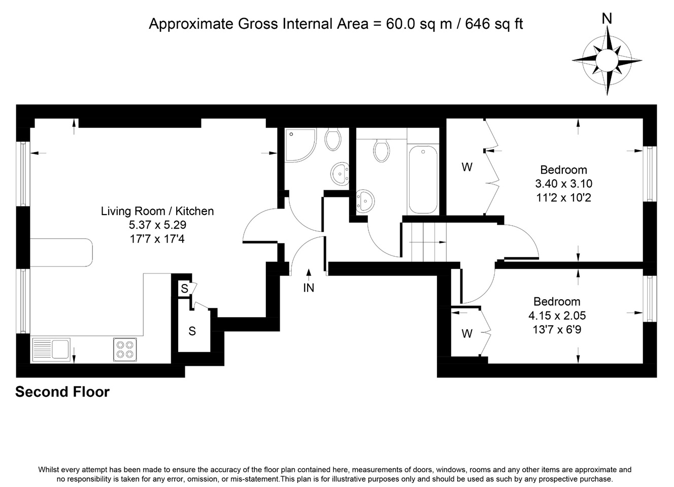 Additional image 14 of 2 Bed Flat, Queensway, W2, N1 7GU